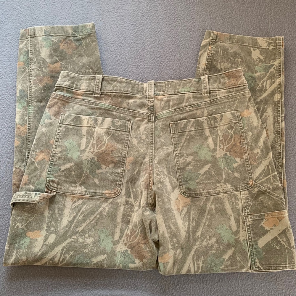 Abercrombie & Fitch Loose Camo Camoflauge Pants Mens Size 36x32 Hunting Utility - Picture 3 of 5